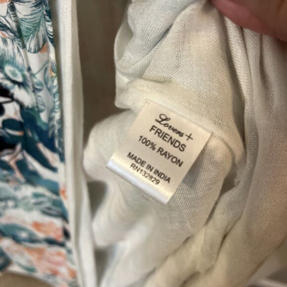 Lovers Friends Revolve Anemone Maxi Dress Medium Floral Off Shoulder Preppy Boho - Picture 8 of 11